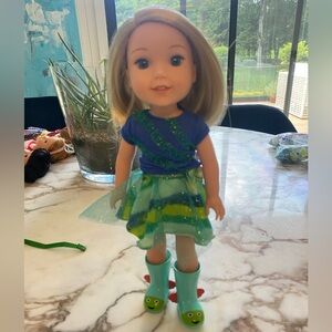 American Girl Doll Wellie Wishers Camille 14.5 inch doll excellent condition